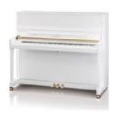 KAWAI K-300 BLANCO PULIDO HERRAJES PLATEADOS PIANO VERTICAL