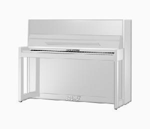 SCHIMMEL 116 MODEM CUBUS BLANCO PULIDO PIANO VERTICAL