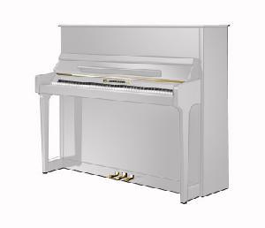 SCHIMMEL 123 TRADITION BLANCO PULIDO PIANO VERTICAL