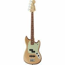 FENDER PLAYER MUSTANG PJ  FIREMIS GOLD BAJO ELECTRICO