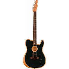 FENDER ACOUSTASONIC PLAYER TELE BRSH BLK GUITARRA ACUSTICA Cyber Week