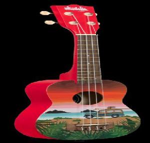 KALA UKADELIC GRAPHIC TOP SURF UKELELE SOPRANO