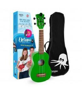 OCTOPUS UK-205GRS  Verde con funda UKELELE SOPRANO