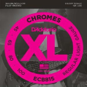 DADDARIO ECB-81S CHROMES (45-100) SHORT SCALE JUEGO BAJO