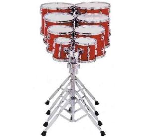 NP SET 8 TOMS CONCIERTO ROJO CEREZA CON SOPORTES