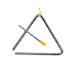 TRIANGULO ACERO 13CM + MARTILLO