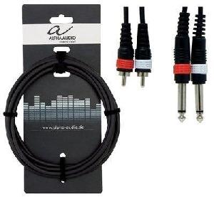 ALPHA AUDIO CABLE AUDIO 2 JACK M / 2 RCA 1.5M 190.210