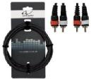 ALPHA AUDIO CABLE AUDIO 2 RCA / 2 RCA 3M 190.195