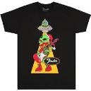 FENDER ULGY CHRISTMAS TEE ALIEN  T-SHIRT T-L CAMISETA