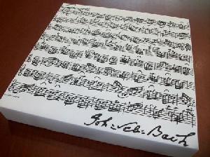 CUADRO FACSIMIL BACH CONCIERTO 30x30