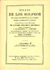 SOLF LEMOINE - SOLFEO DE LOS SOLFEOS 4A