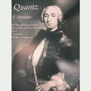 FLP QUANTZ SONATAS OP.1 V.2 (4-6) FLAUTA Y PIANO *OFERTA*