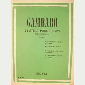 CL GAMBARO 22 ESTUDIOS PROGRESIVOS CLARINETE *OFERTA*