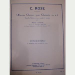 CLP WEBER CONCERTINO OP.26 (ADAPTADO C. ROSE/LEFEVRE)