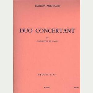 CLP MILHAUD DUO CONCERTANTE CLARINETE Y PIANO