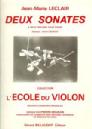 2V LECLAIR DEUX SONATES ESCUELA DEL VIOLIN