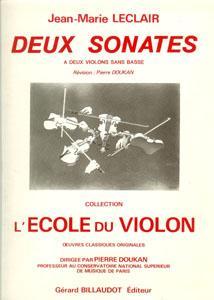 2V LECLAIR DEUX SONATES ESCUELA DEL VIOLIN