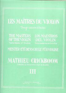 V CRICKBOOM MAESTROS DEL VIOLIN V.3 ESTUDIOS