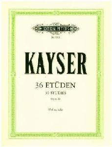 V KAYSER 36 ESTUDIOS VIOLIN OP.20