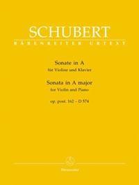 VP SCHUBERT SONATA LA MAYOR OP. POSTUMA 162 D 574