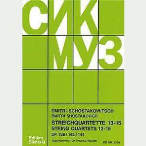 CAM SHOSTAKOVICH CUARTETOS CUERDA 13 AL 15