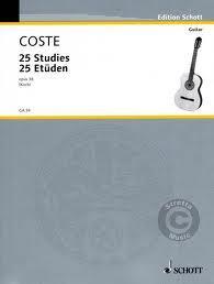 GUIT COSTE 25 ESTUDIOS PARA GUITARRA OP.38 