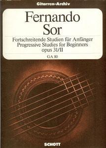 GUIT FERNANDO SOR ESTUDIOS PROGRESIVOS PRINCIPIANTES OP.31