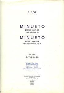 GUIT SOR MINUETO DO MAYOR DE SONATA OP.25 / OP.22 *OFERTA*