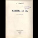 GUIT TARREGA MAZURKA EN SOL