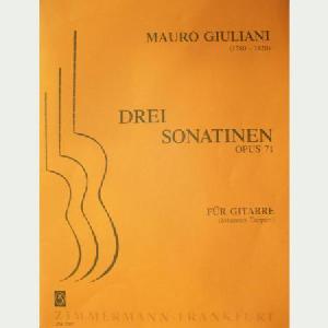 GUIT GIULIANI MAURO 3 SONATINAS OP.71 *OFERTA*