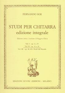 GUIT SOR ESTUDIOS V.2 OP.31 y 35  GUITARRA * OFERTA*