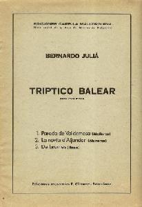 CR BERNAT JULIA - TRIPTICO BALEAR CORO MIXTO *OFERTA*