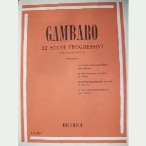 CL GAMBARO 22 ESTUDIOS PROGRESIVOS CLARINETE *OFERTA*