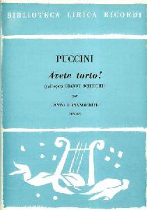 CRP PUCCINI - AVETE TORTO! (GIANNI SCHICCHI) *OFERTA*