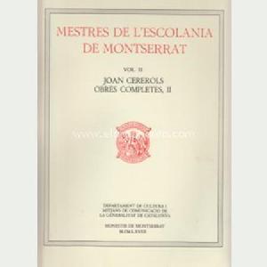 MESTRES ESCOLANIA MONTSERRAT VOL.5 II